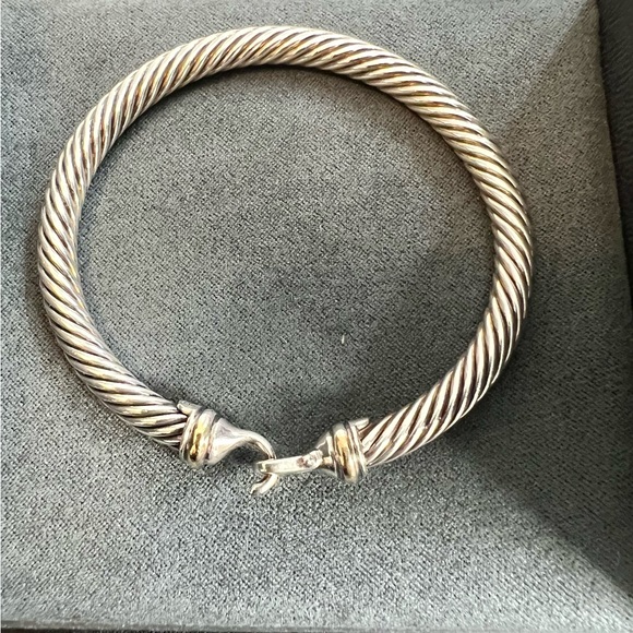 David Yurman Jewelry - David Yurman Buckle Bracelet.Sterling Silver with 18 K Gold.